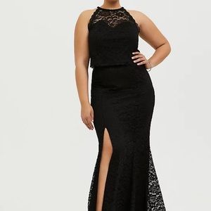 Torrid crop goddess tank & maxi skirt special occasion set